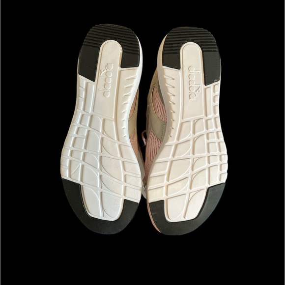 Diadora - Pink/Gray Knit Lace-Up Sneakers - Size 8 - Picture 7 of 8